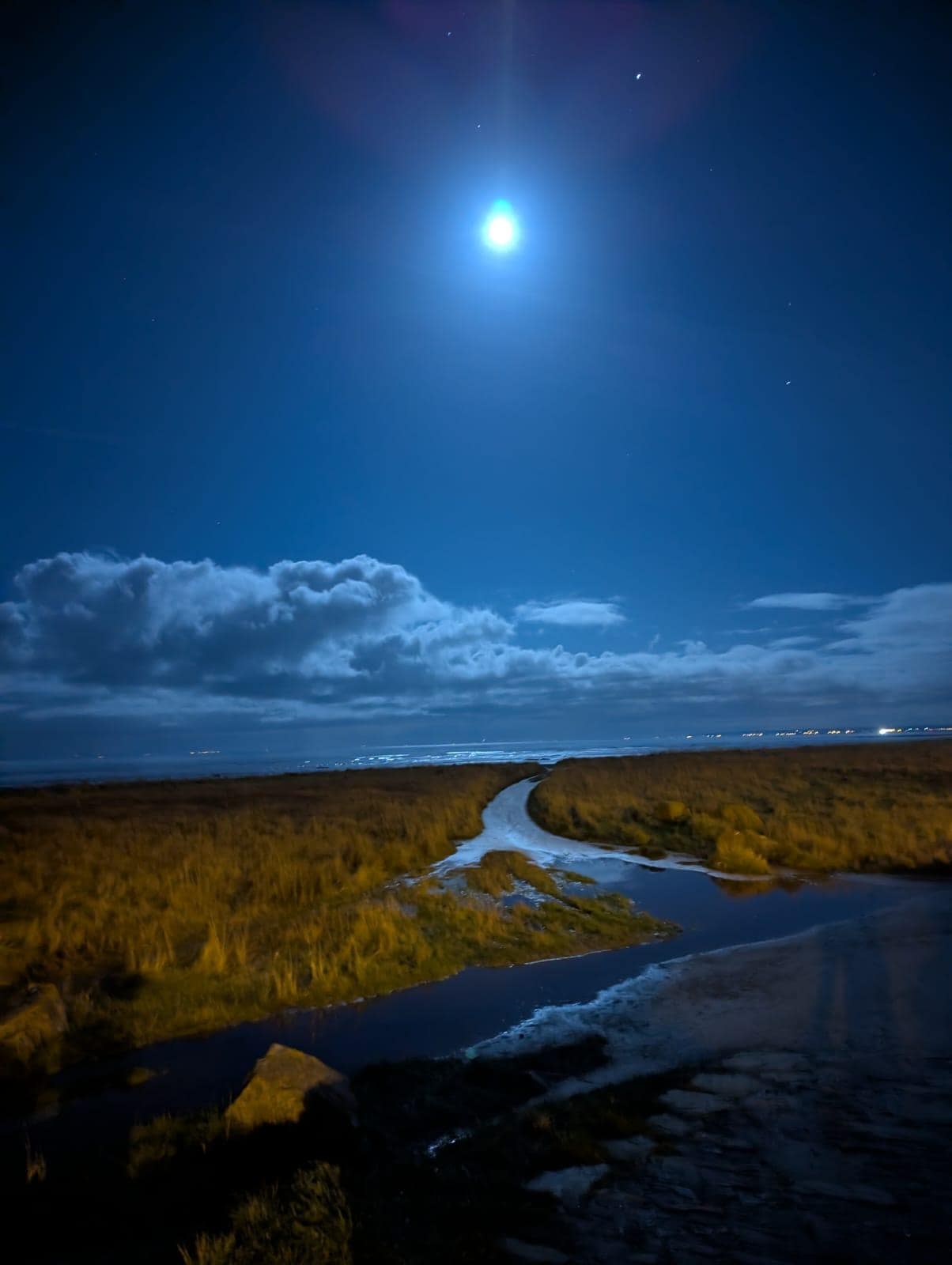 Strand gegenüber der Unterkunft 