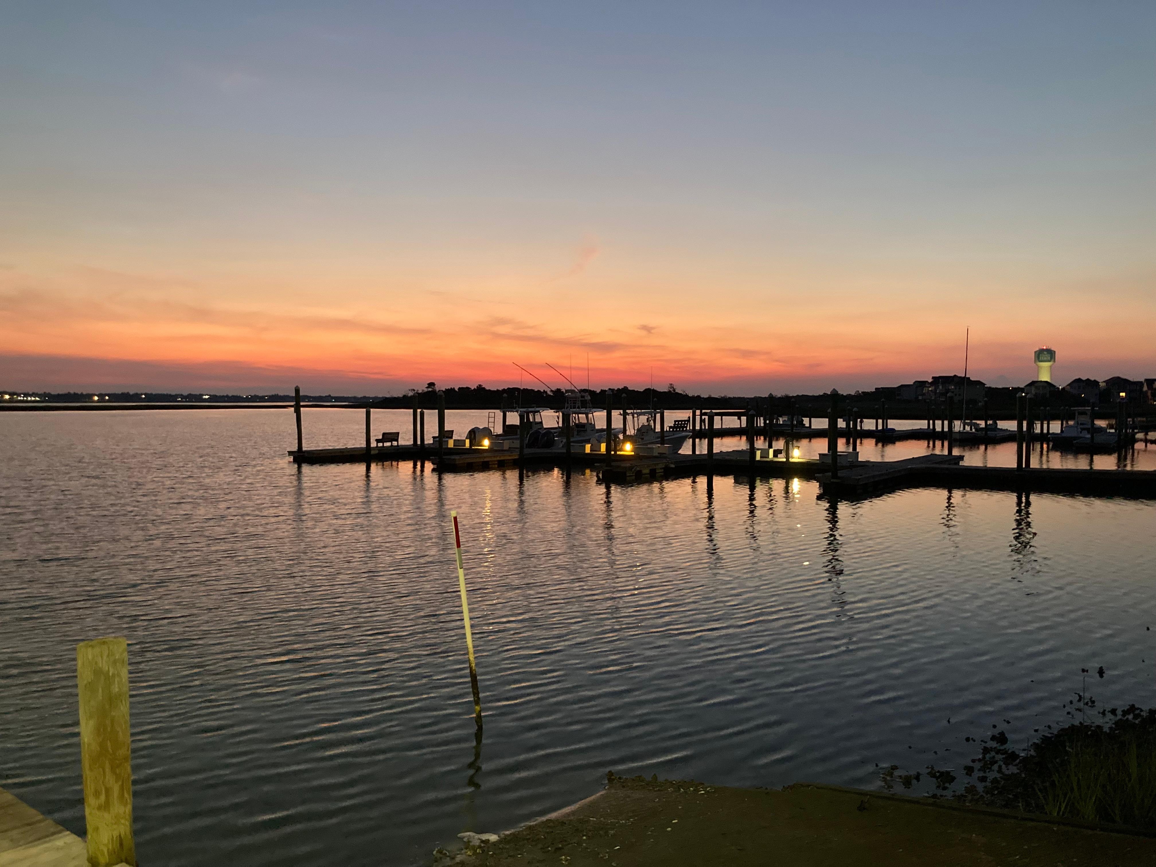 Sunrise on the sound.