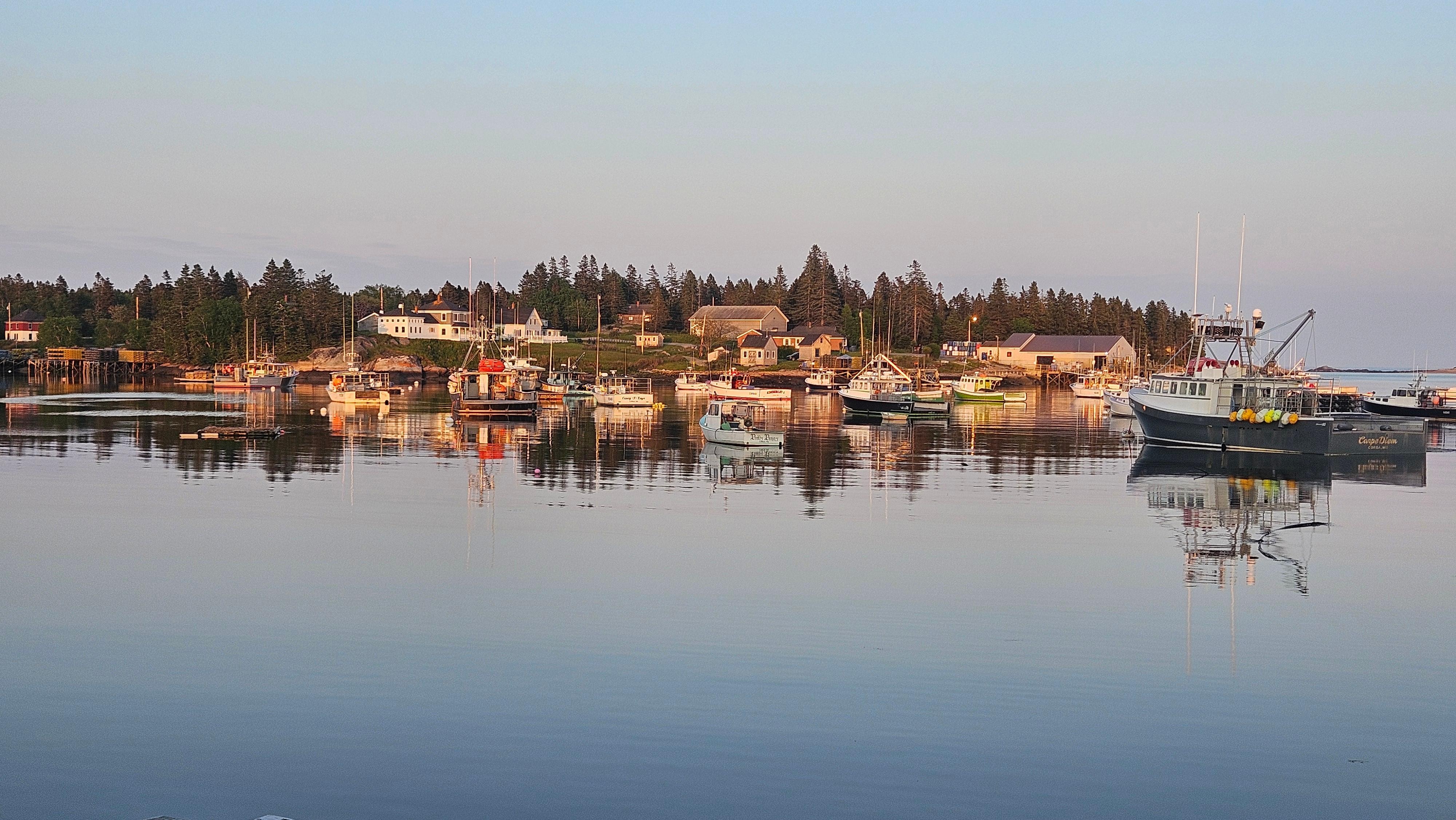 Walk to this beautiful working harbor minutes from the cabin.