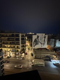 View of acropolis from balcony