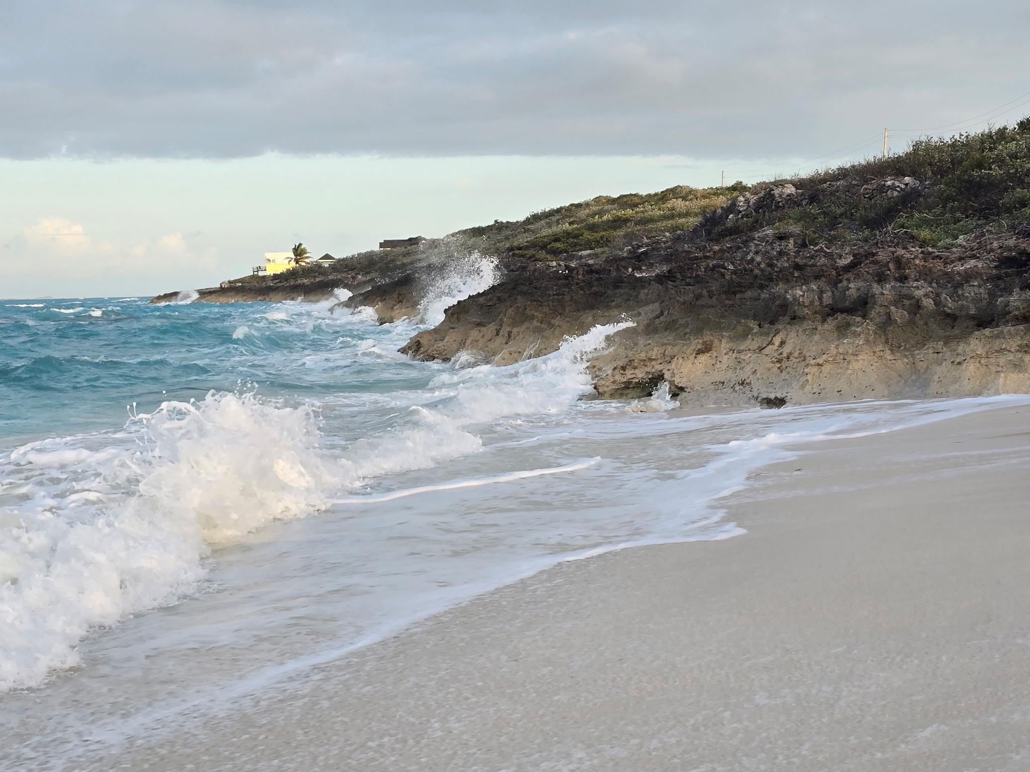 View from the secluded beach