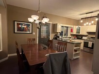 Kitchen and dining area