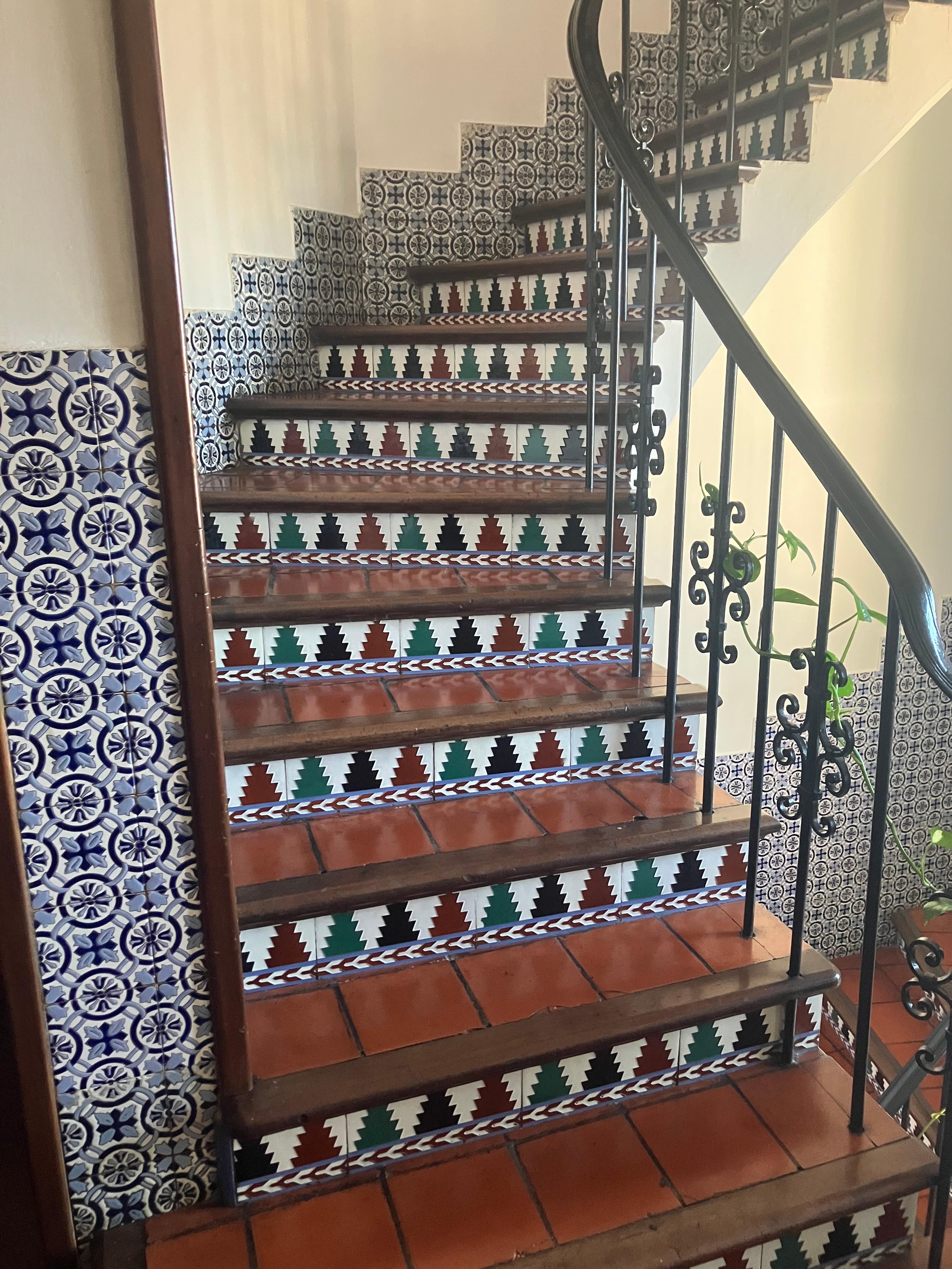 Stairs from the lobby; we generally used the elevator 
