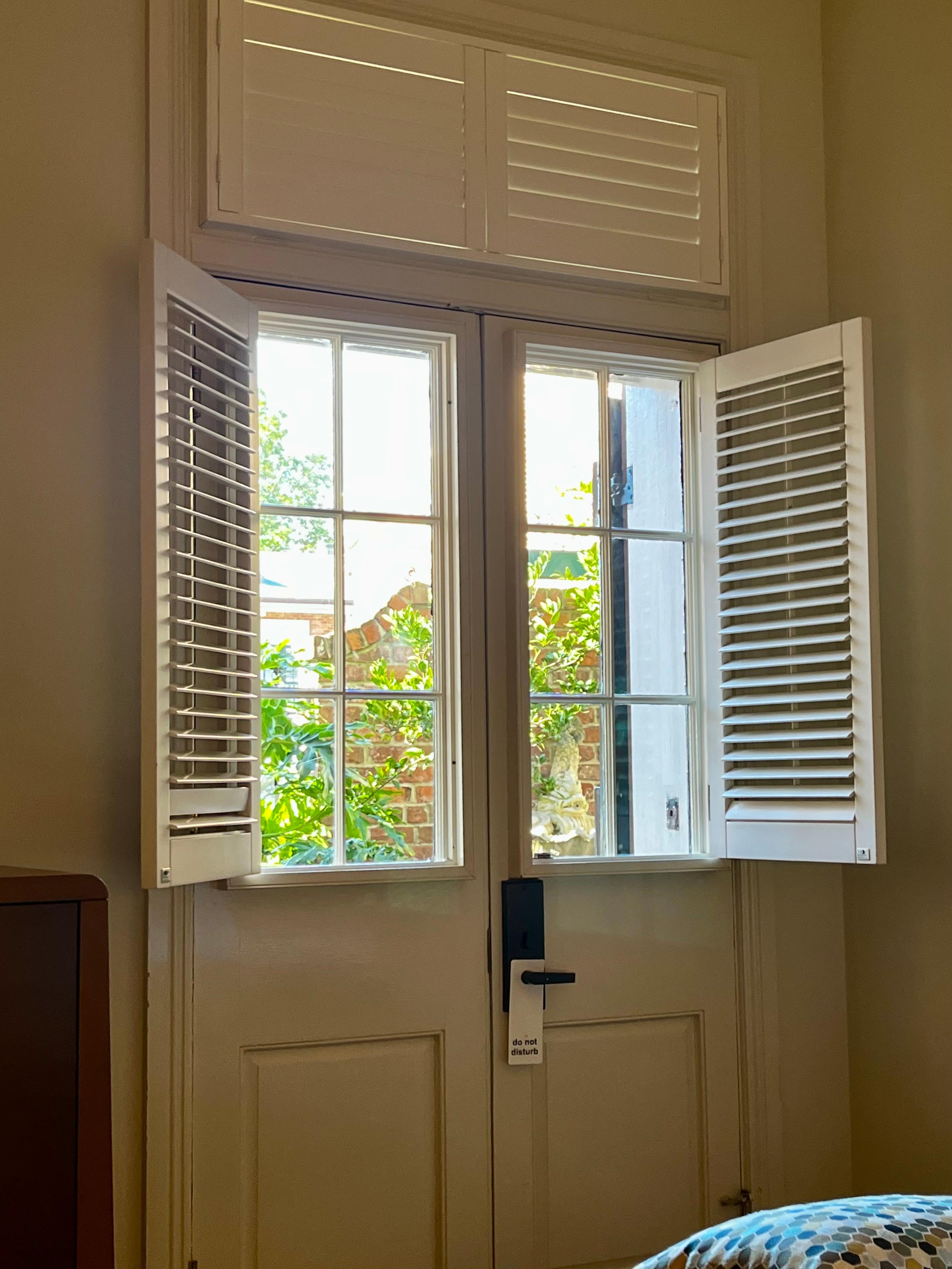 Shutter doors in our room 