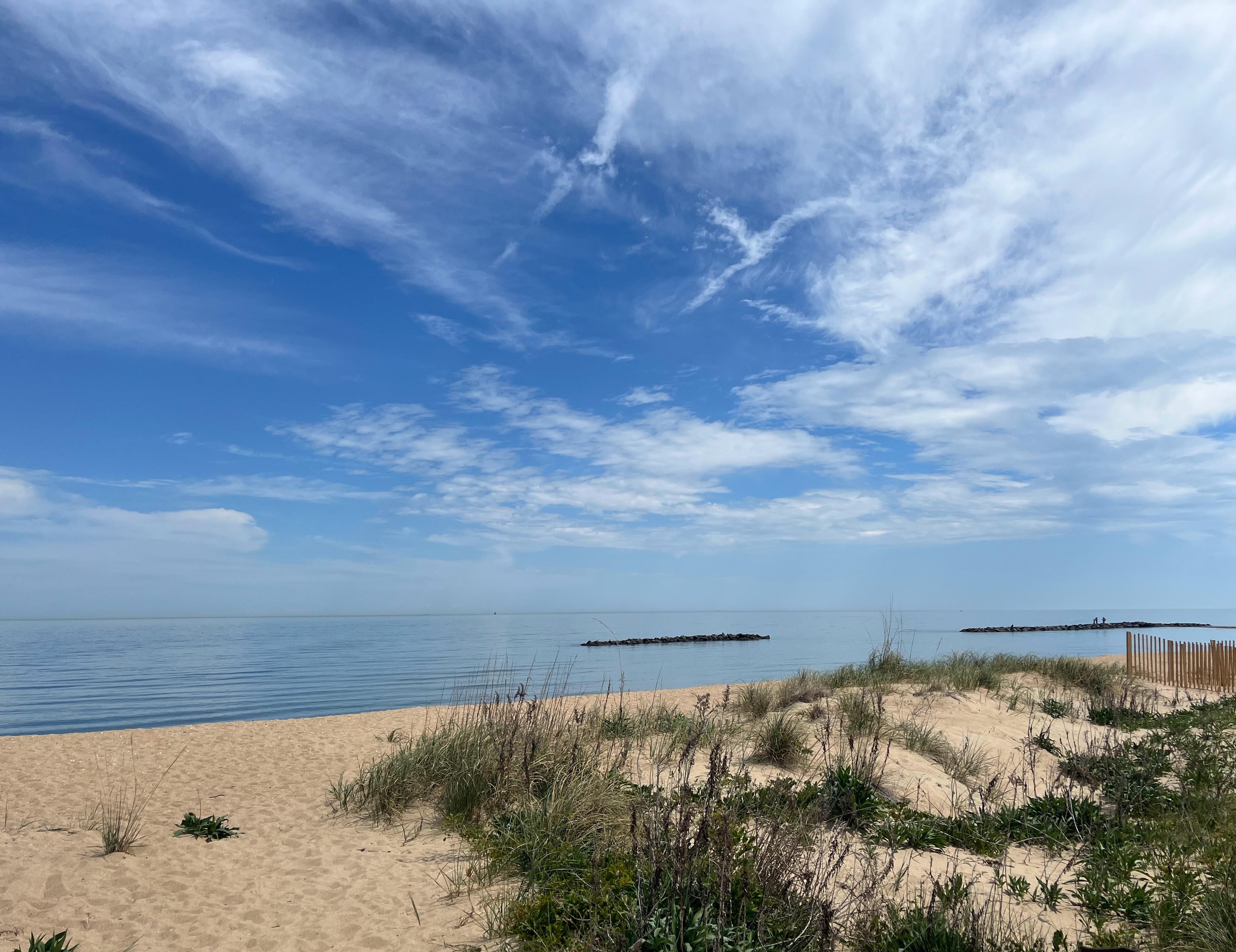 The view at the beach