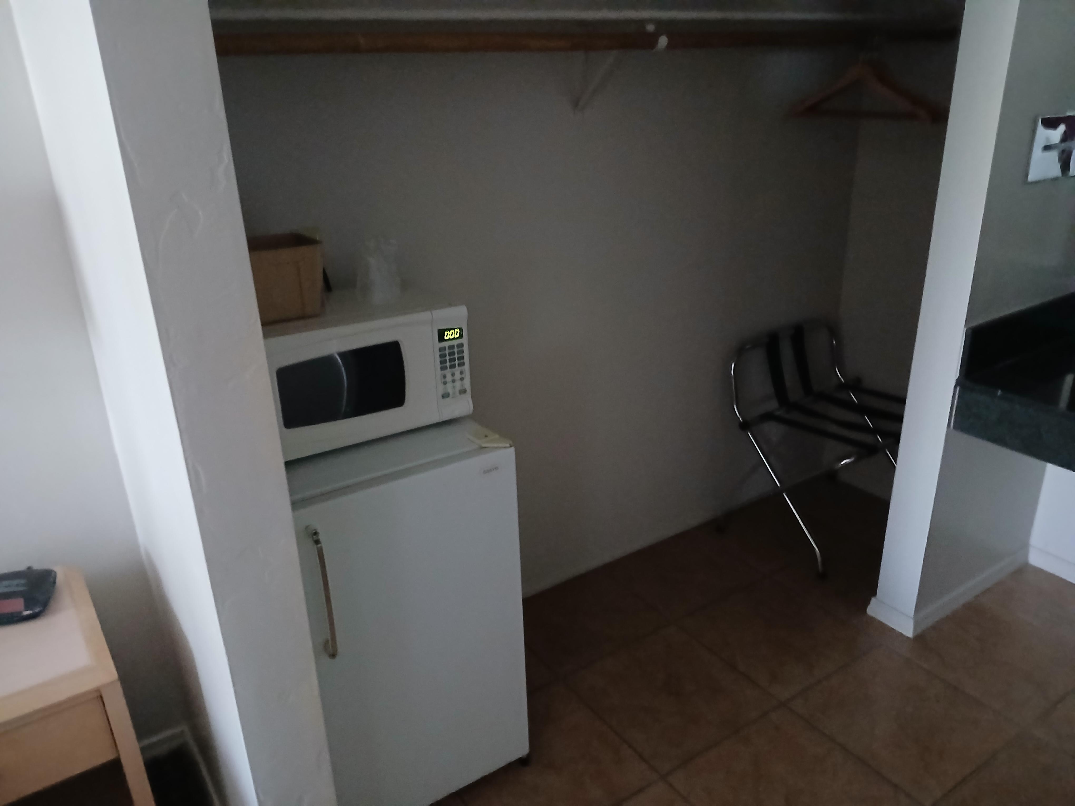 Small fridge with microwave 