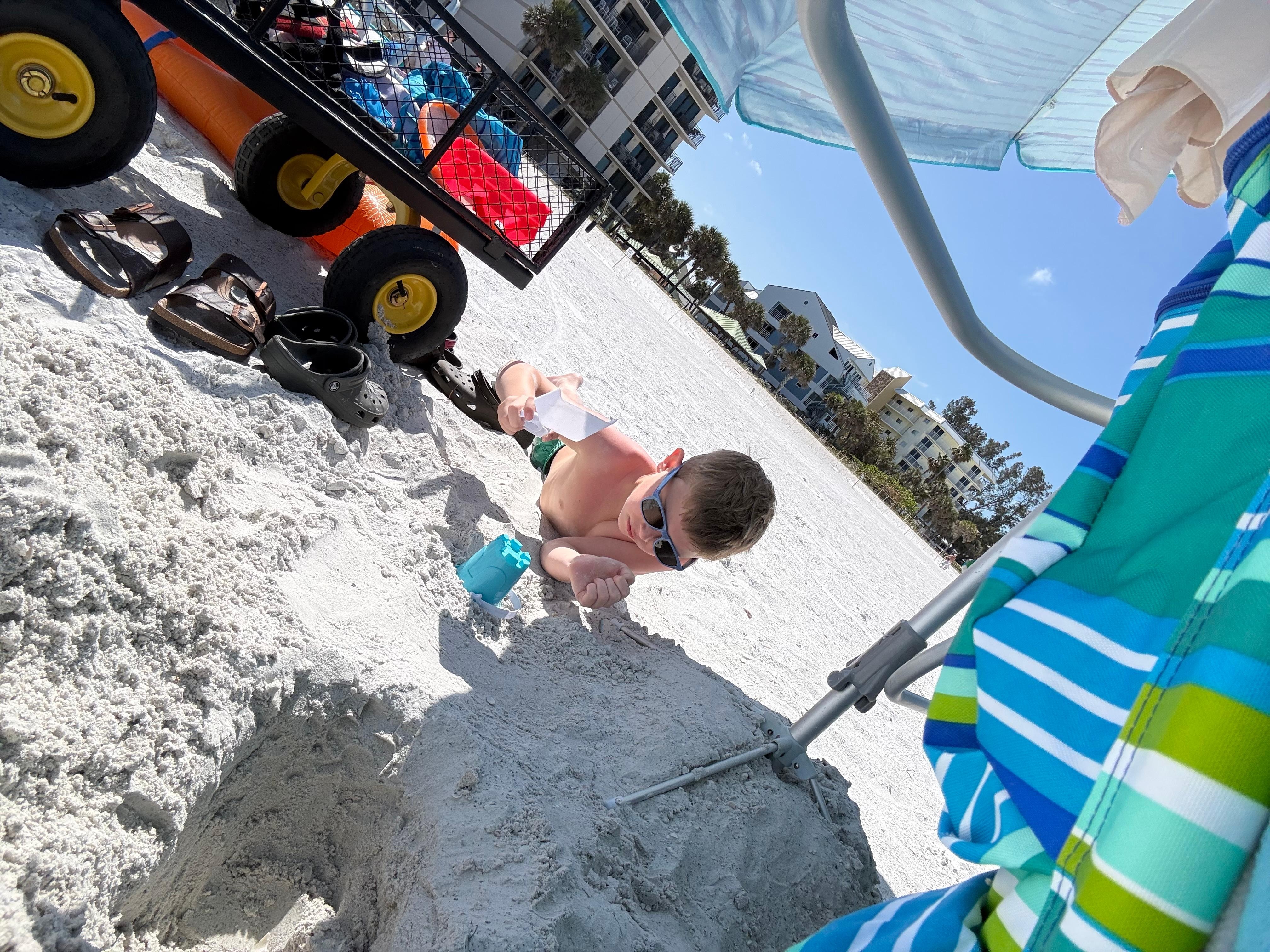 Plenty of beach toys! 