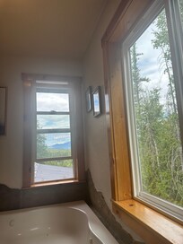 Master bath has gorgeous views