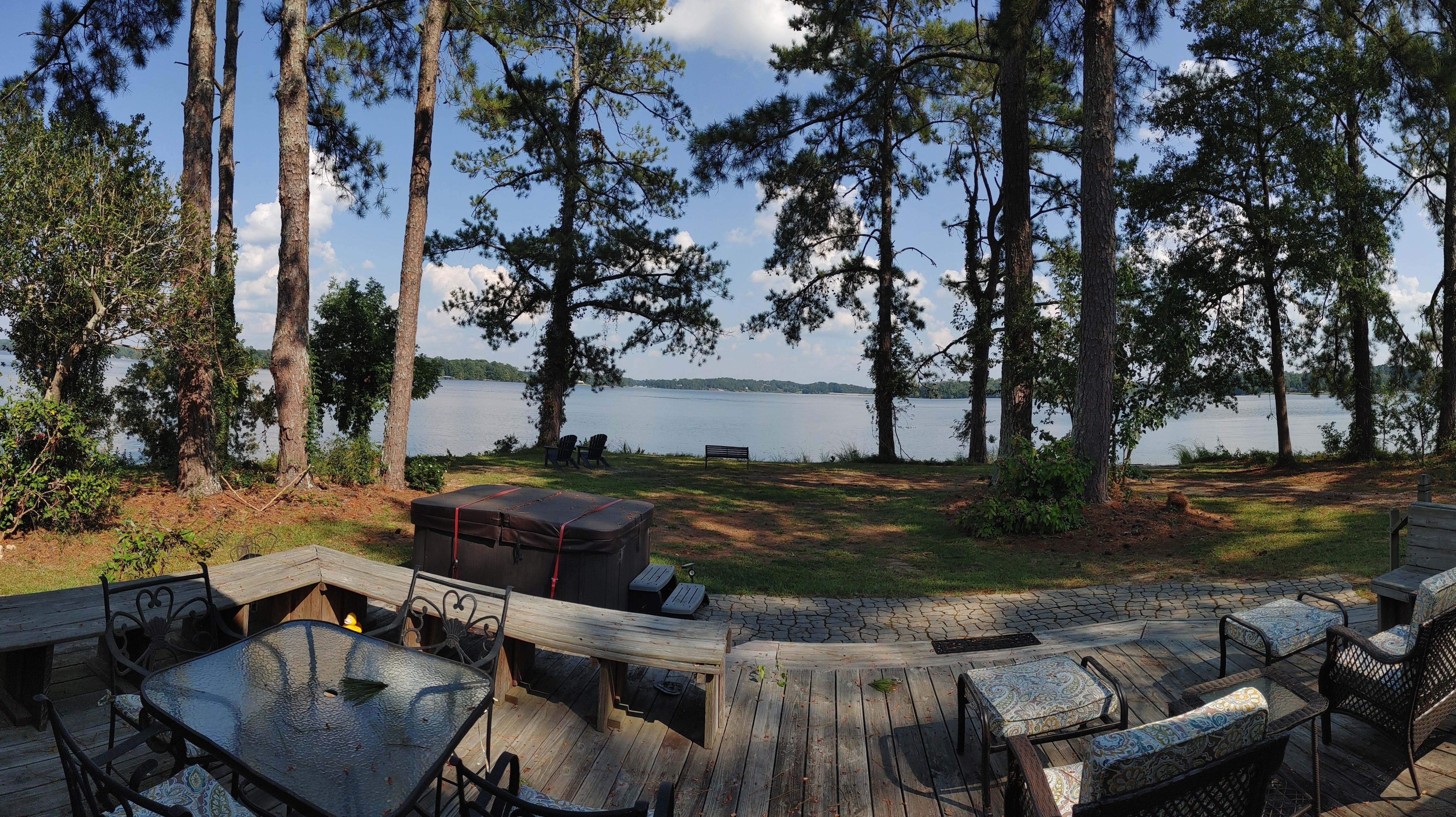 Panoramic view from the deck