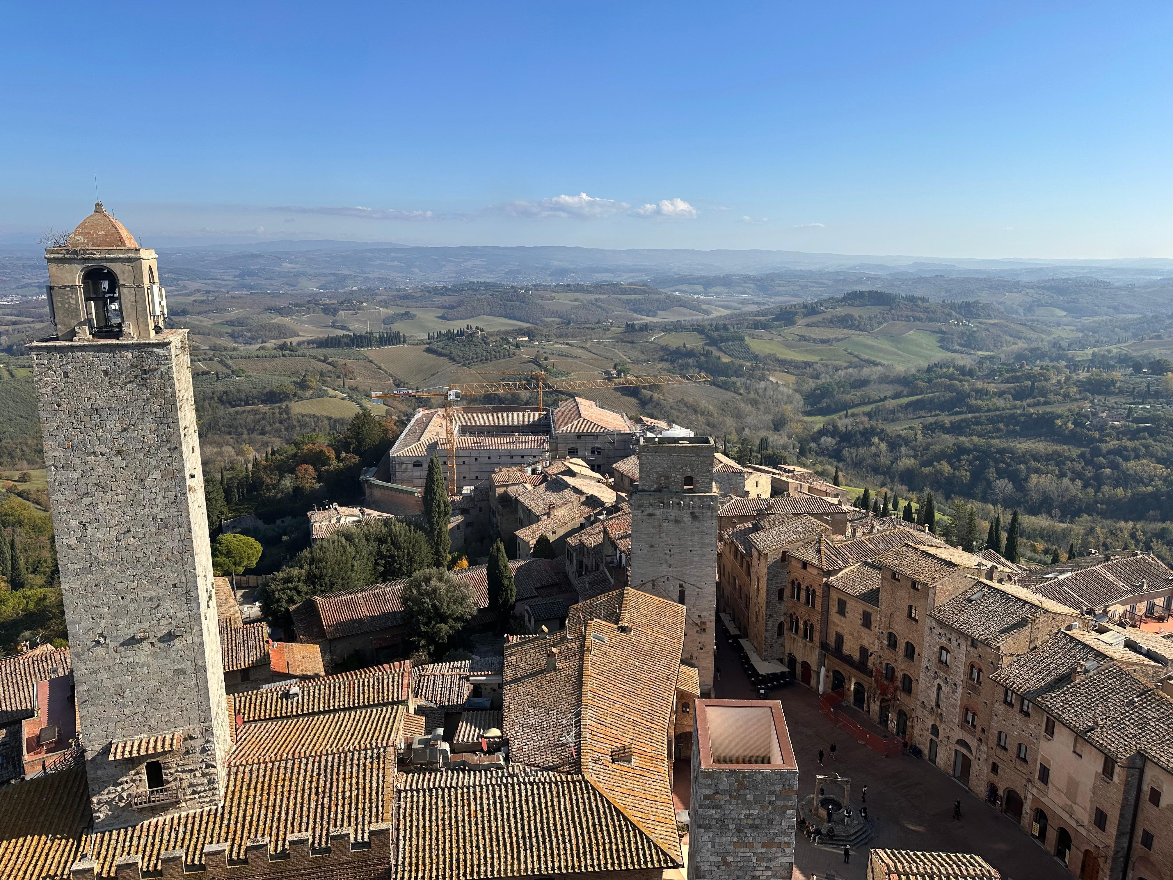 A view from the top of the grand tower