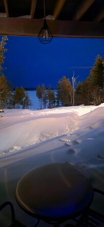 View from room 5 at night.