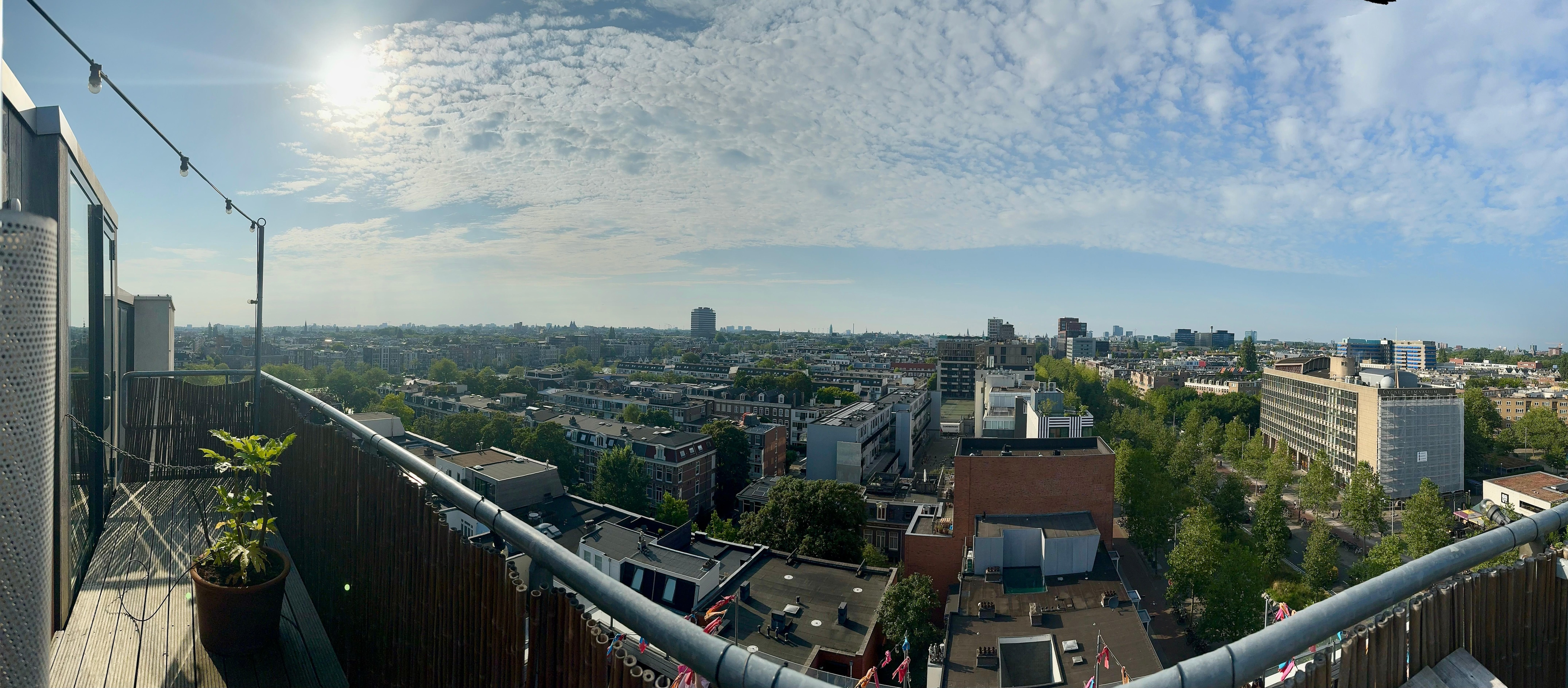 Rooftop panorama view from the spa