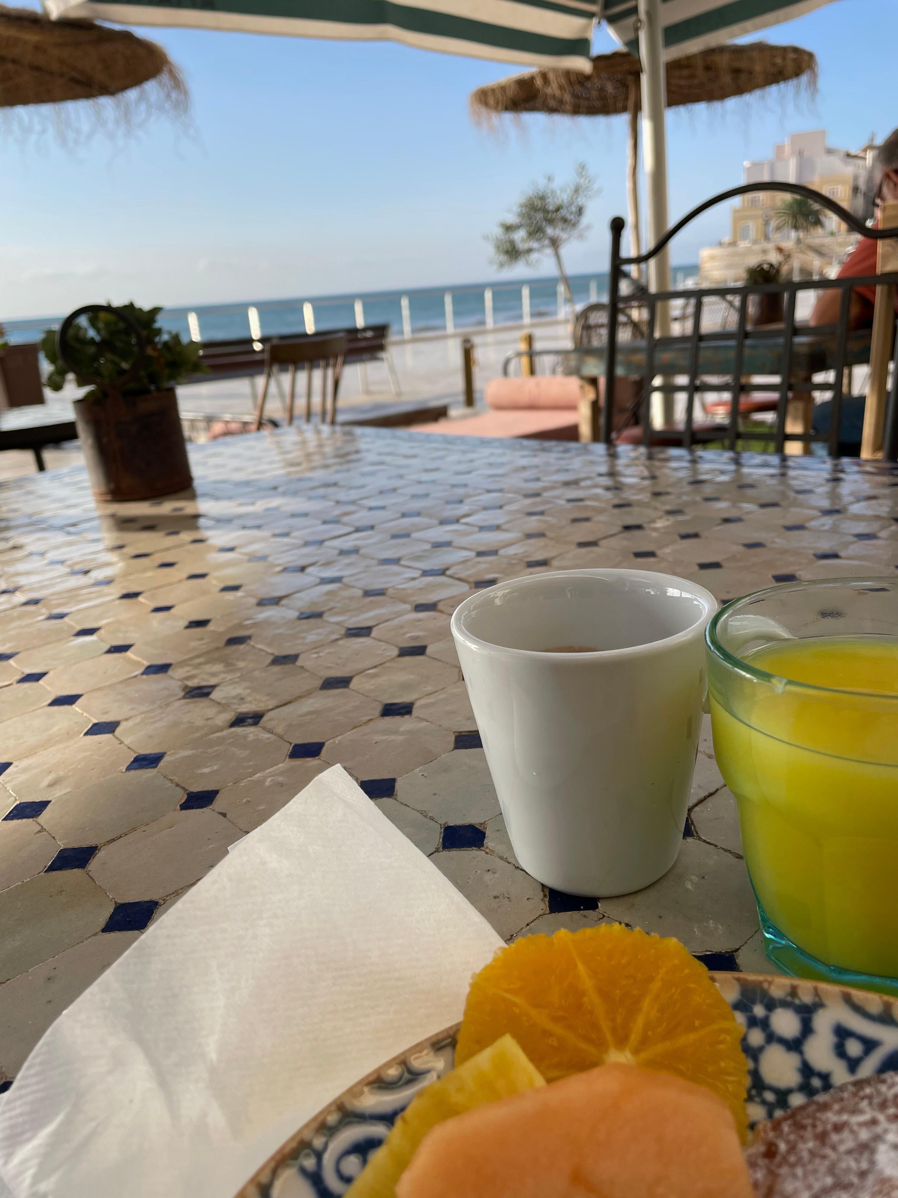 Breakfast with a great view 