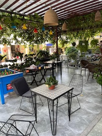 Outside seating area