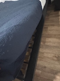 Very cheap bed. Similar to a pull out sofa for support.