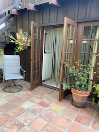 The Beautiful French Doors from the Bedroom to the Courtyard