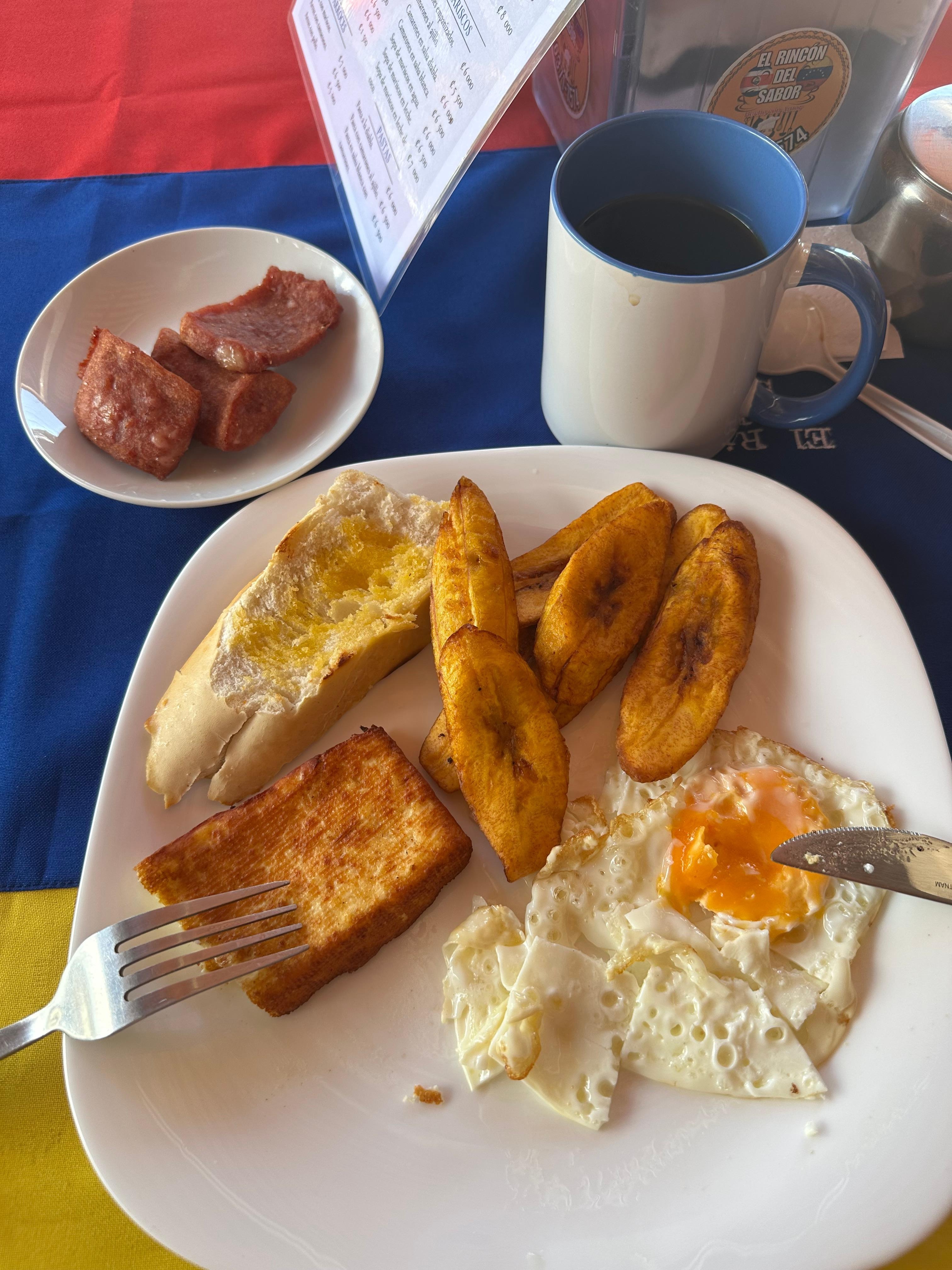 Breakfast I asked from the choices 