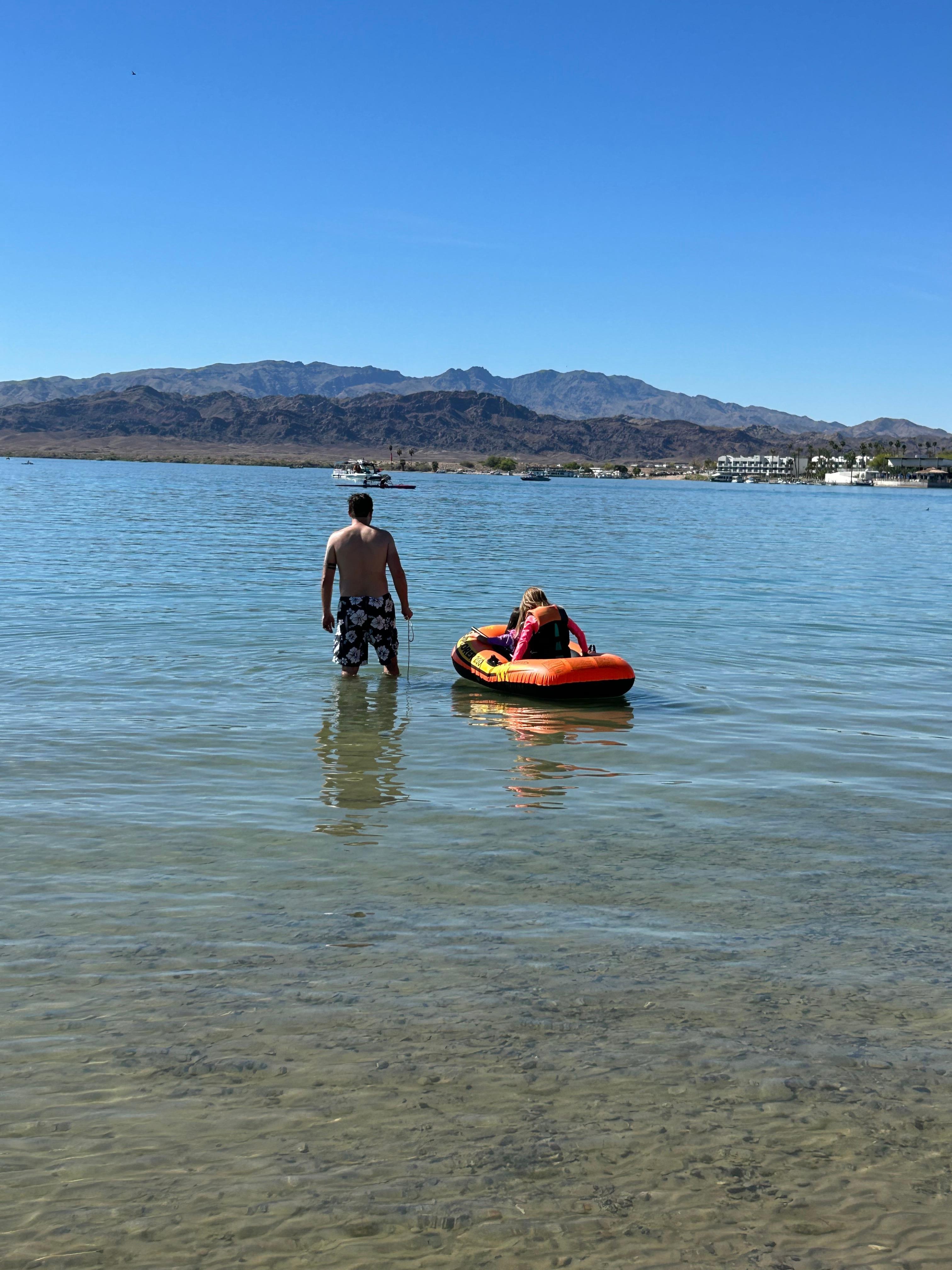 Beach access for swimming or water sports (rafts, kayaks, paddleboard, etc)
