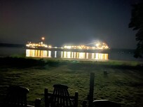 Ship at night