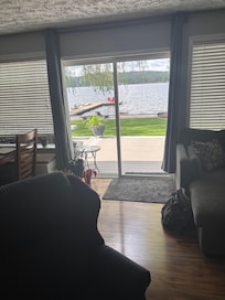 View from inside the house.