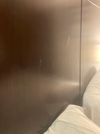 Headboard dried fluid