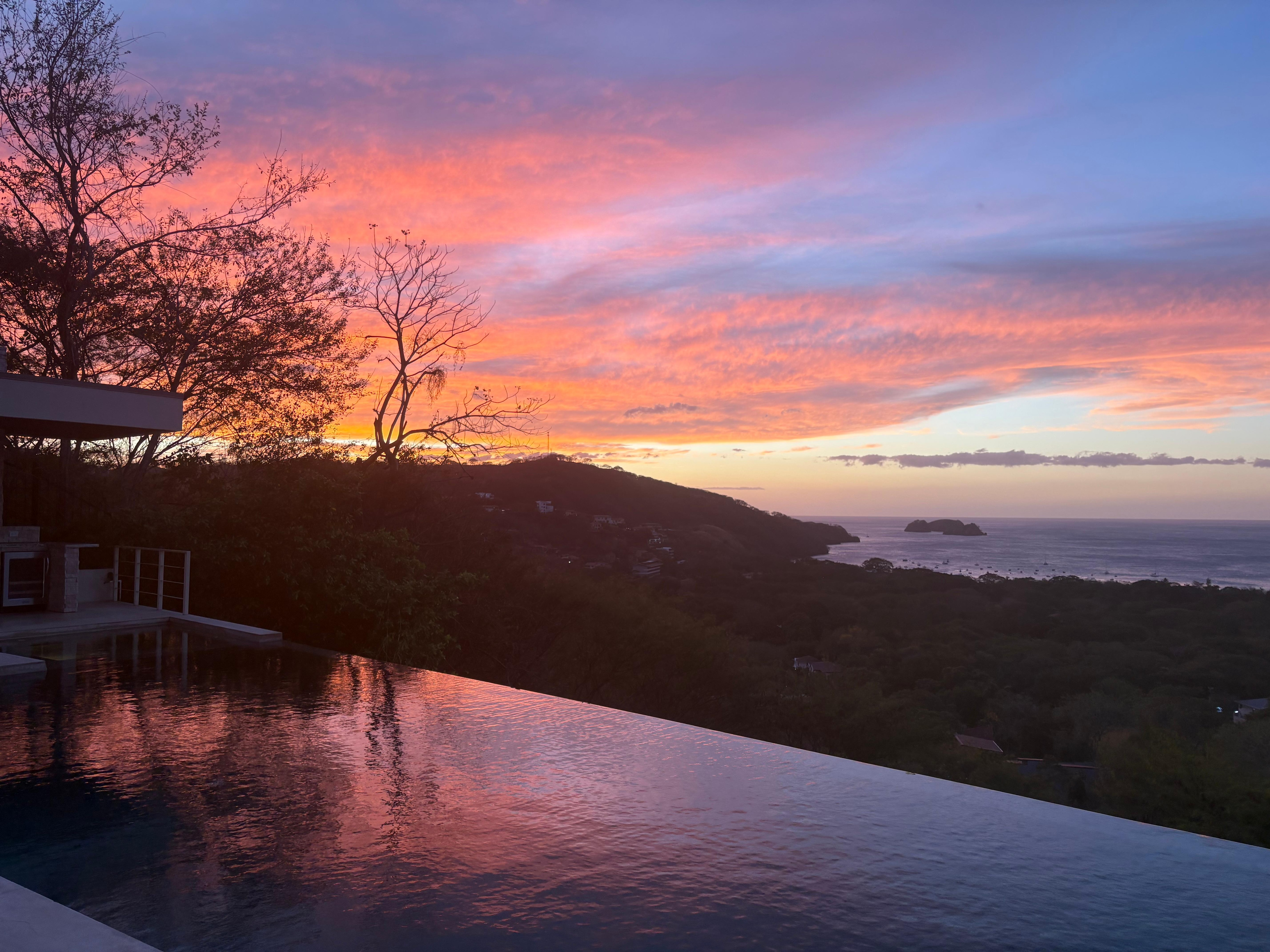 Beautiful sunset each evening