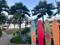 Bar and restaurant on the beach which is very rare here it seems.