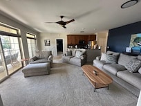 Upstairs Living Area with Kitchen