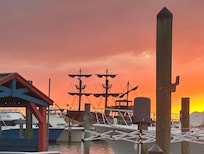 sunset from harbor walk