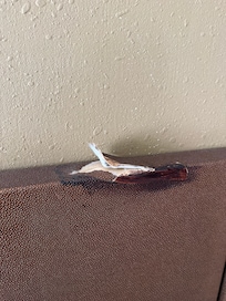 backboard on the bed