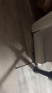 Floor in basement room