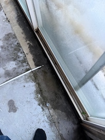 Sliding door leaking