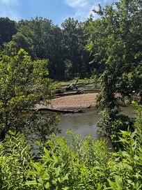 Meramac River view from the property