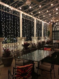 We enjoyed an evening sitting by the fire pit on the fabulous terrace!