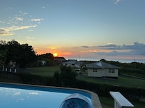 Sunset from the pool deck.