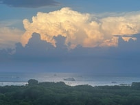 Sunset view from our room