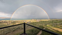 Rainbow view from the deck on the fourth of July!