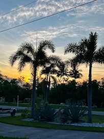 Sunrise from the front of the house