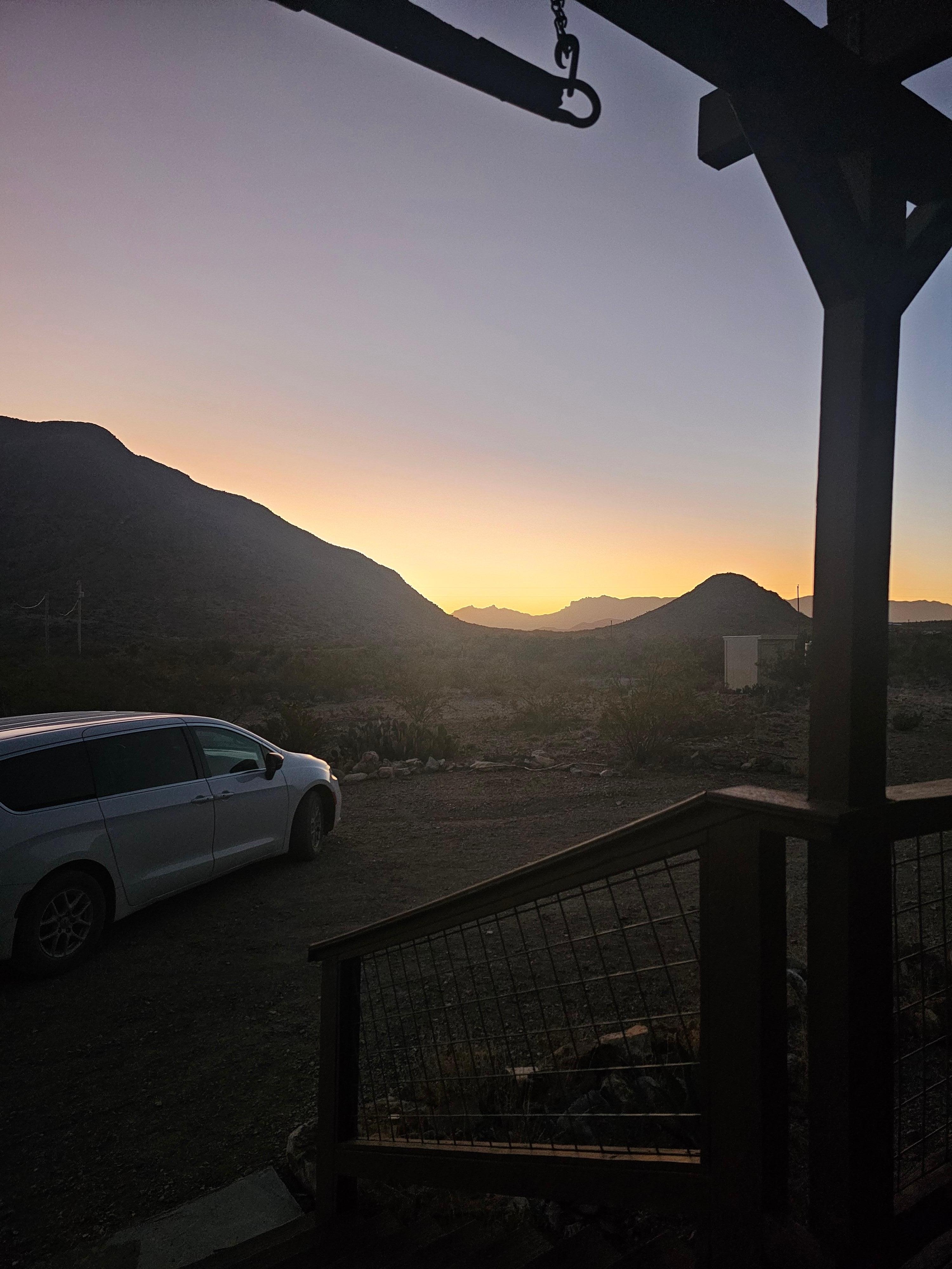 Sunrise from front porch