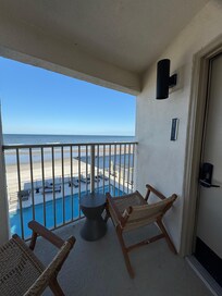 View from our room- not a private balcony