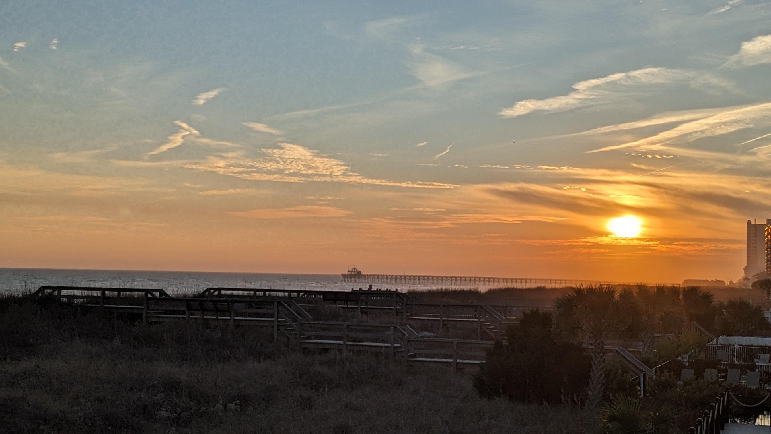 Sunset from the balcony