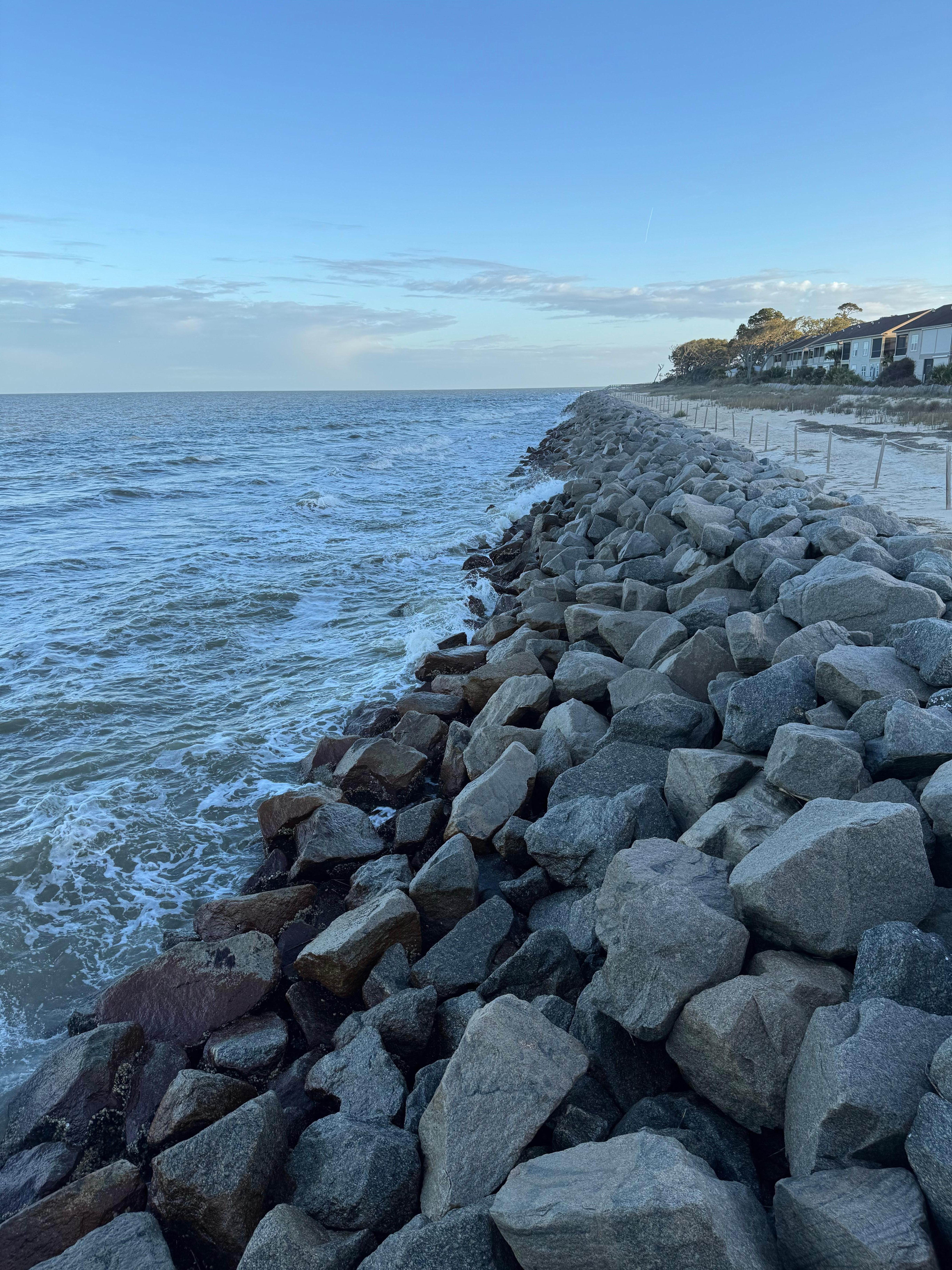 View from the steps behind properties 