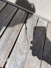 Broken bench.