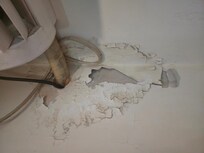 AC wall was falling off!