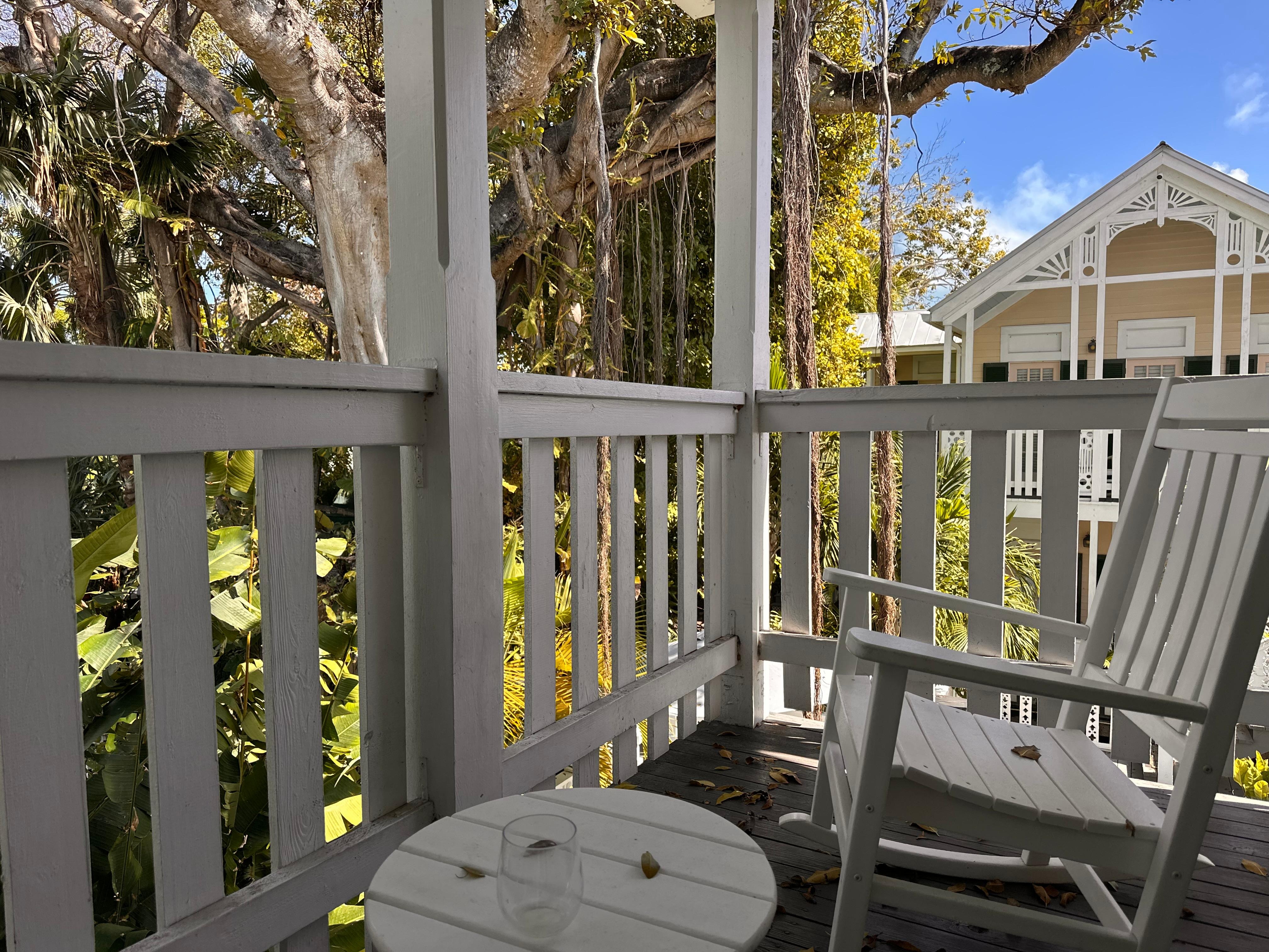 Our deck off bedtoom