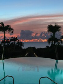 View from infinity pool