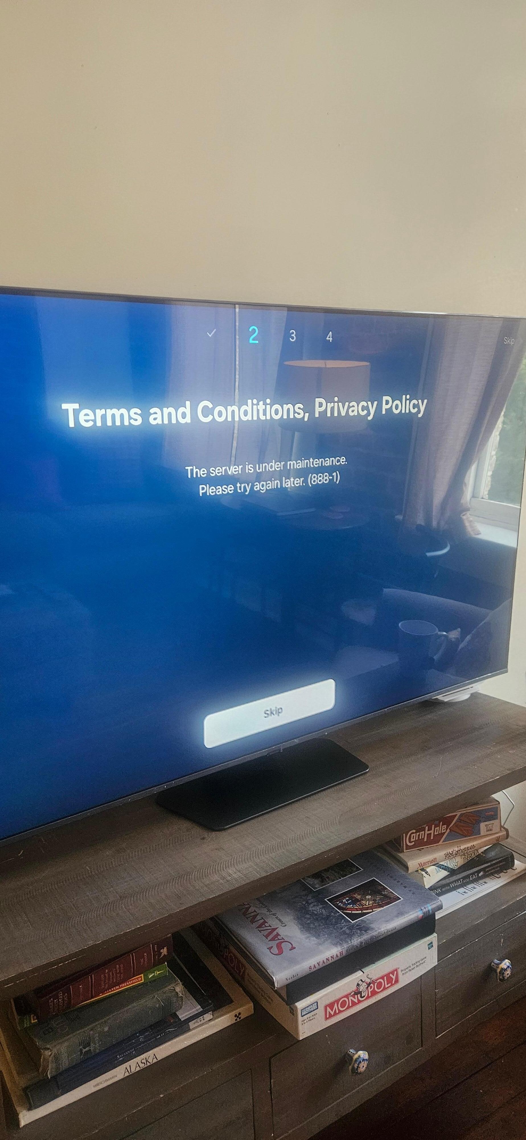 No service on TV 