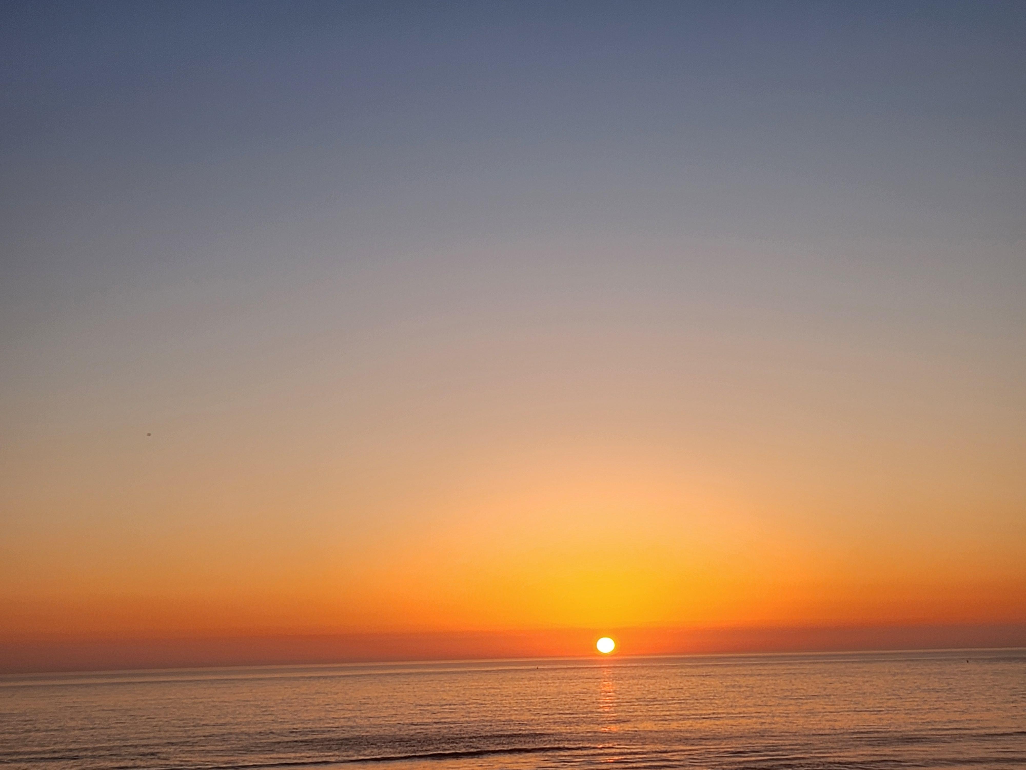 Sunset from deck