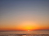 Sunset from deck