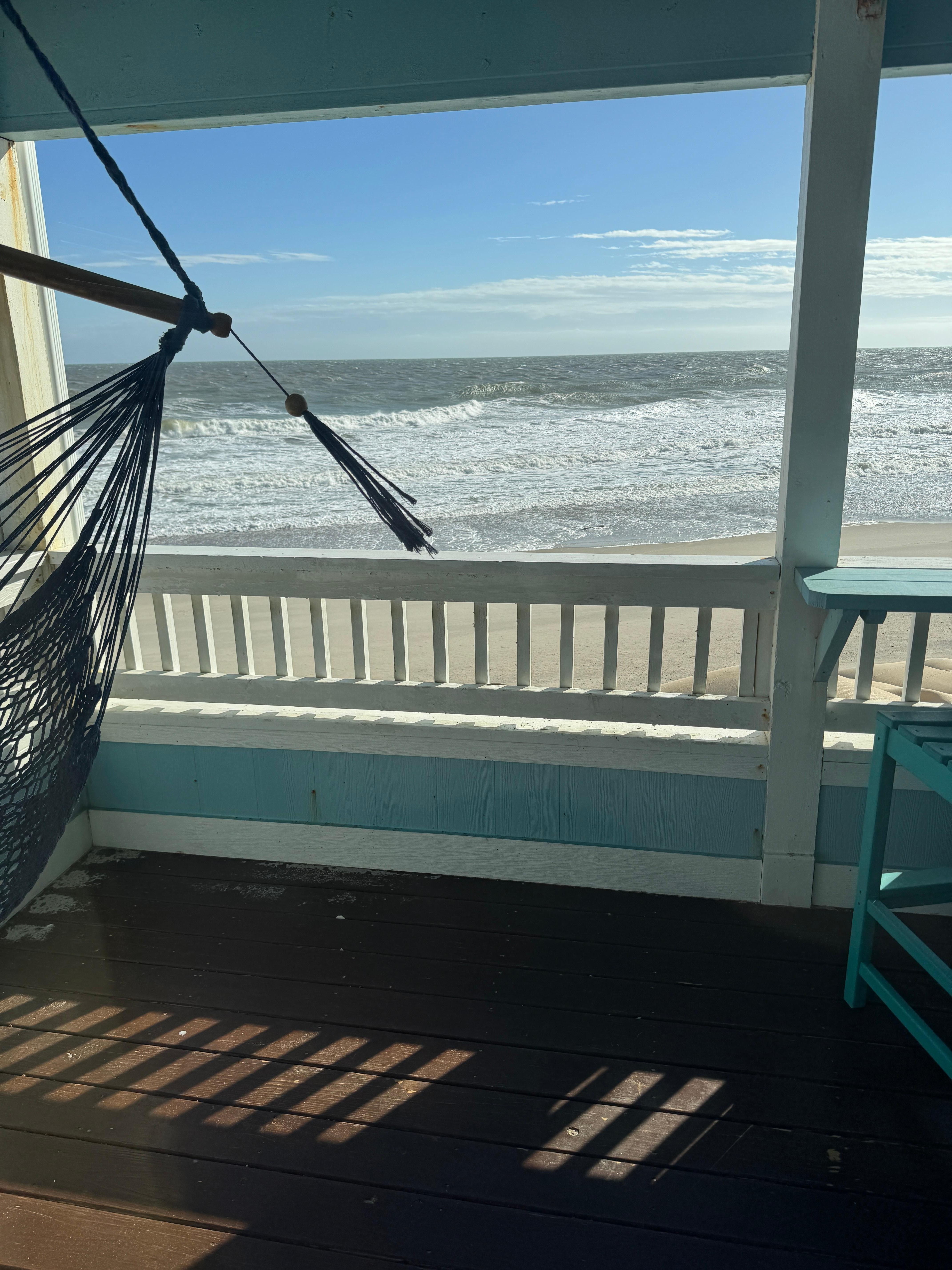 I love sitting in the hammock & listening to the waves! 